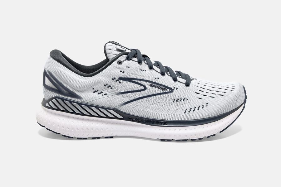 Brooks Running Shoes - Glycerin GTS 19 Road Womens - White/Grey - KTL-963854